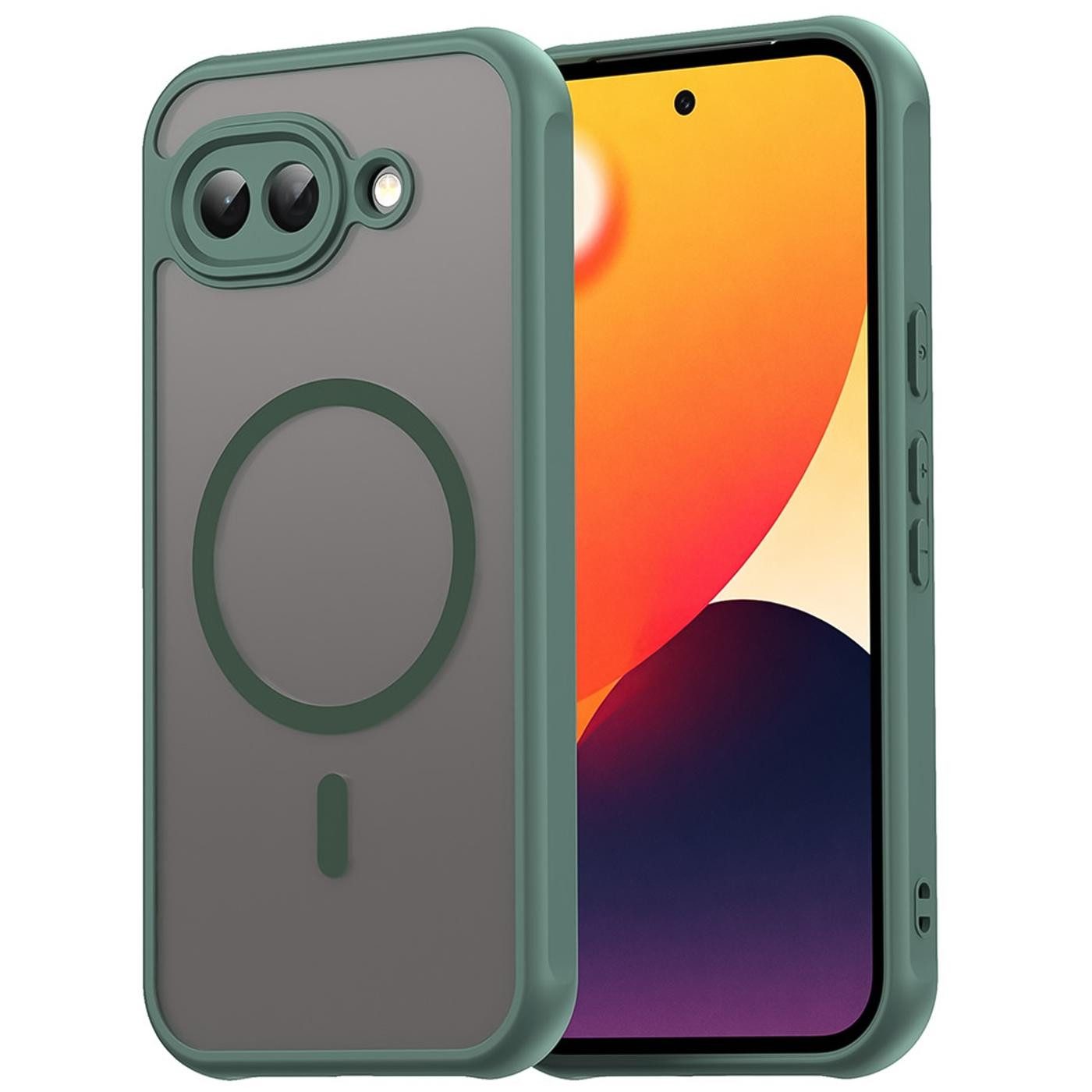 CoolGadget Handyhülle Magnet-Hülle für Pixel 10a Schutzhülle magnetisch 6,3 Zoll, Hülle Matt Stoßfest kompatibel mit QI-Laden Zubehör Kameraschutz Case