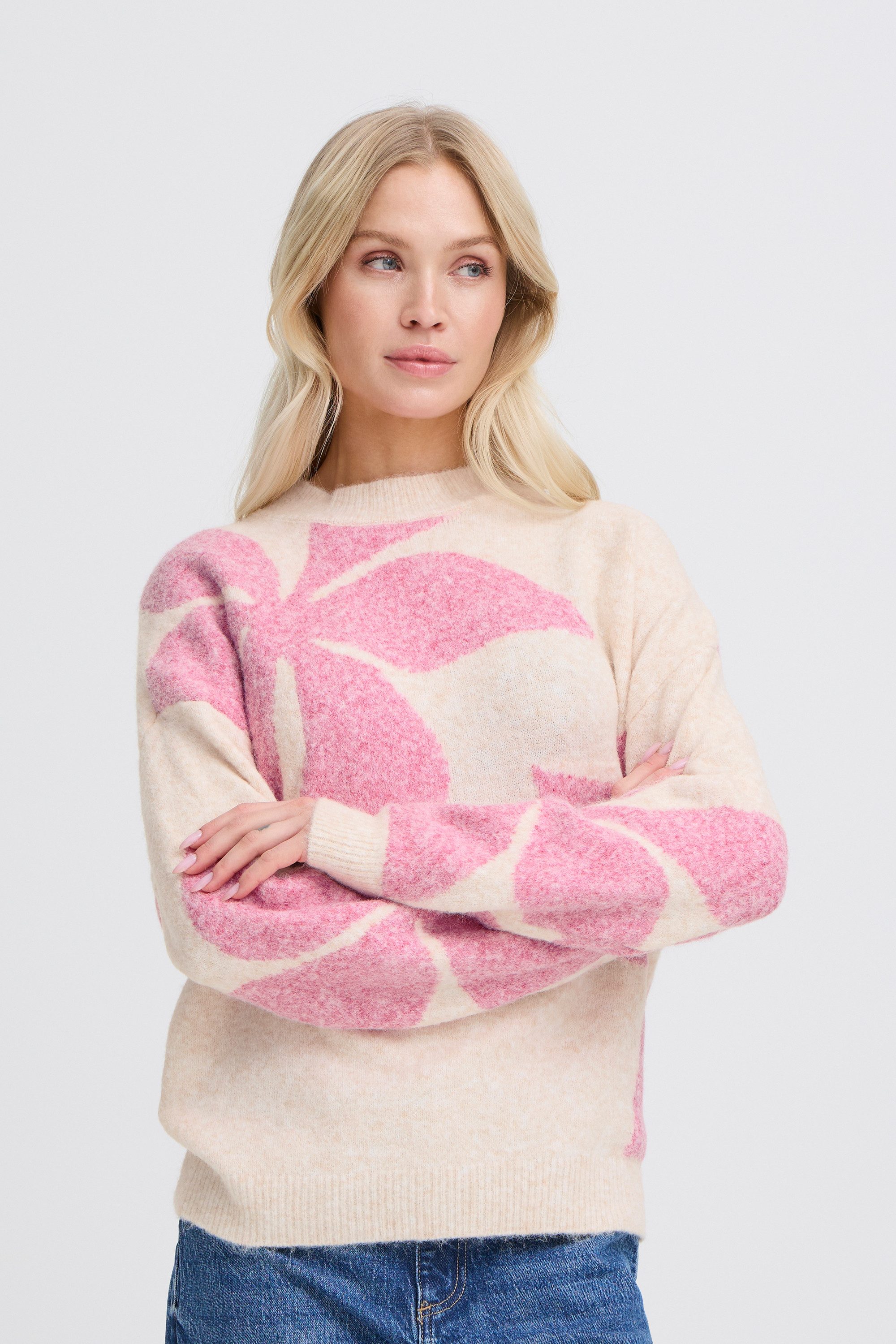 b.young Strickpullover Langarm BYOMEA