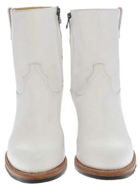 Sendra Boots 17616 Weiss Stiefelette Rahmengenähte Damen Lederstiefelette