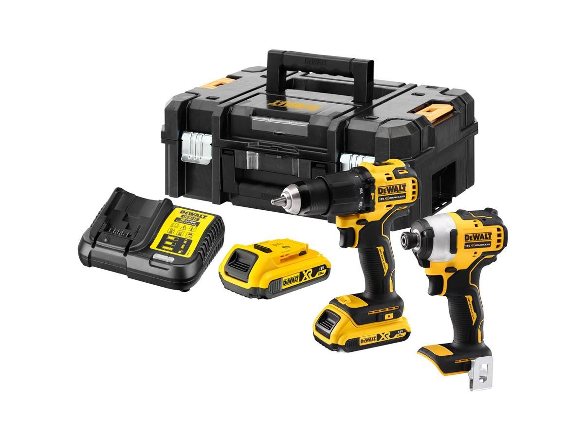 DeWalt (2-tlg) Akku-Set (18 V), Inkl. 2x Akkus & System-Schnellladegerät im TSTAK-Koffer II