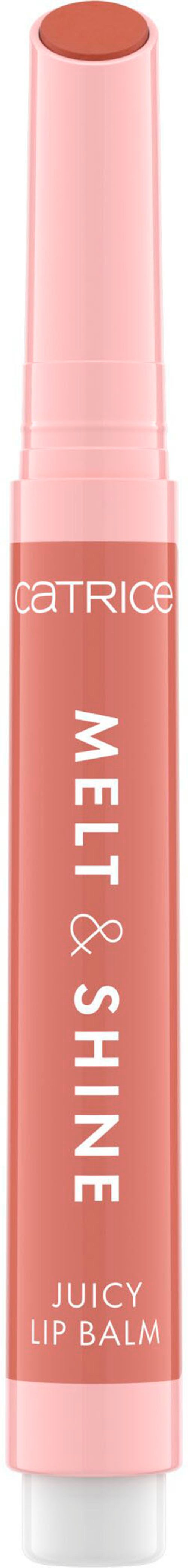 Catrice Lippenbalsam MELT & SHINE JUICY LIP BALM, 3-tlg., zartschmelzender Lippenbalsam für voller aussehende Lippen