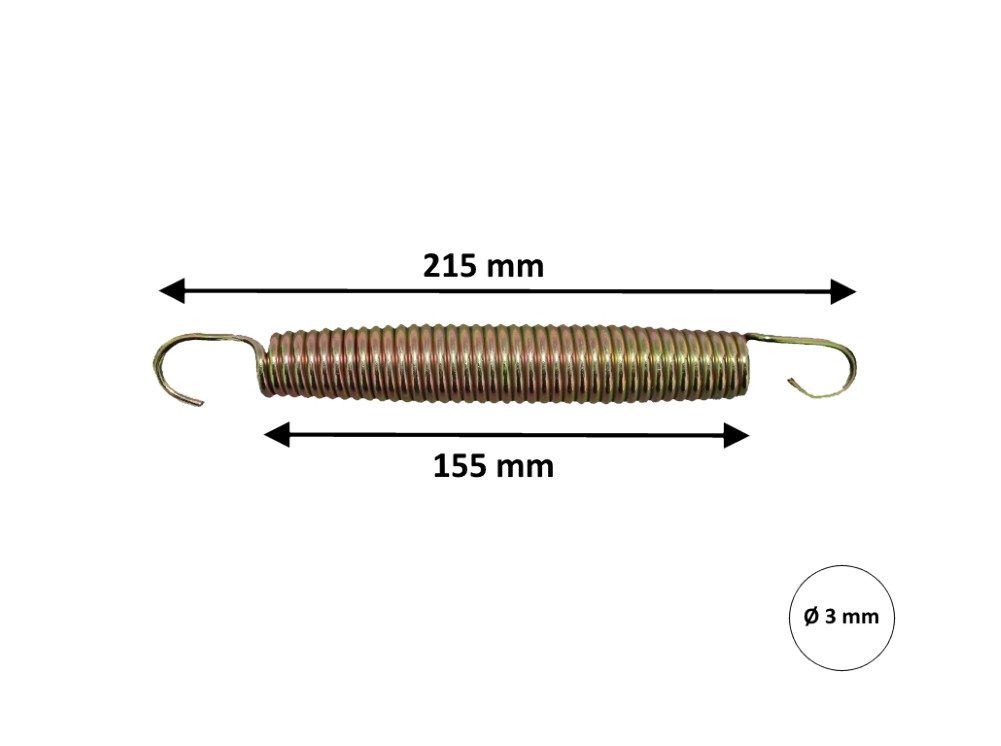 walexo Gartentrampolin Trampolinfedern Stahlfedern Zugfedern Spannfedern 21,5 cm (215 mm), (80 tlg)
