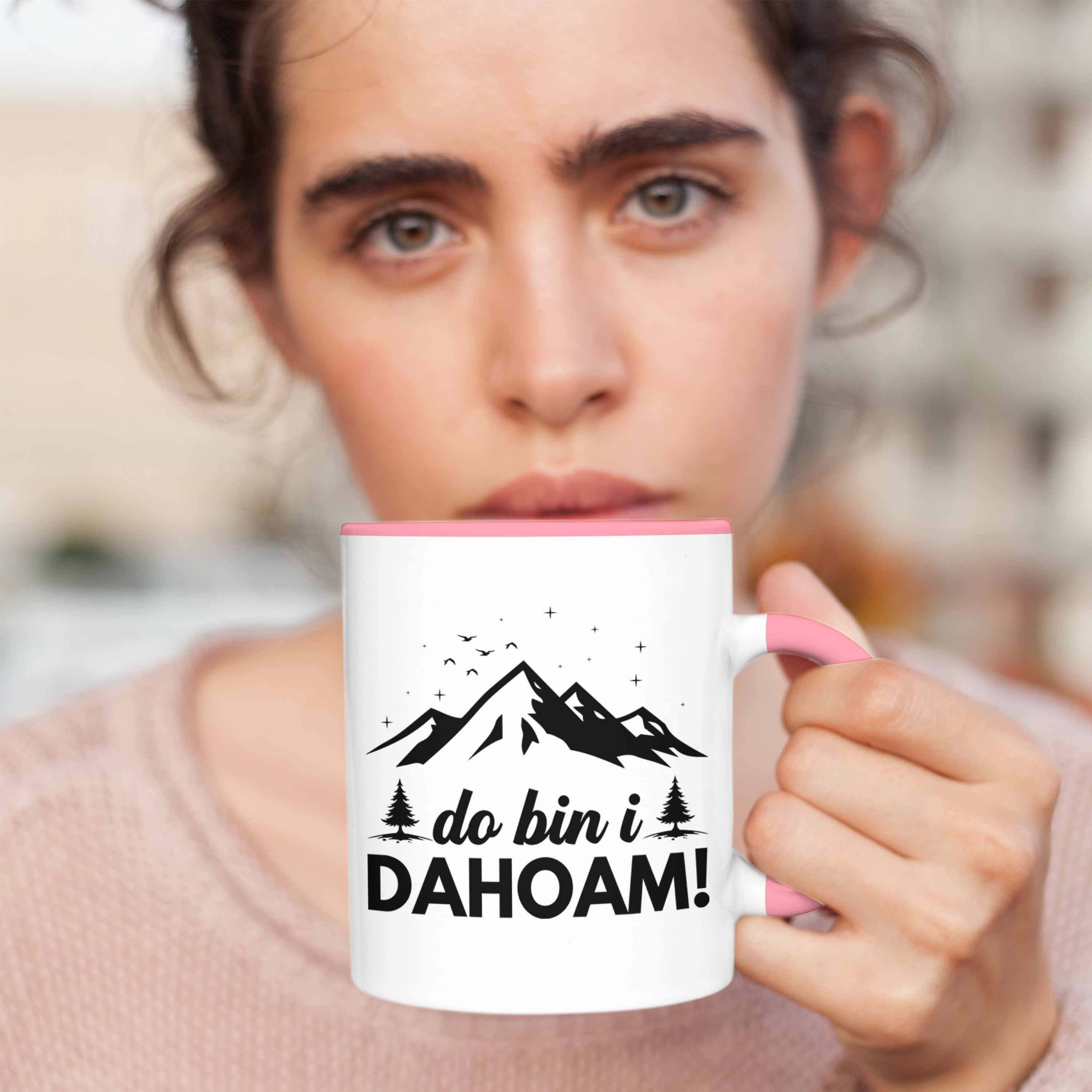 Trendation Tasse Trendation - Tasse Bin Geschenkidee Geschenk Dahoim Rosa Geschenk Wanderer Wandern I Do Berge