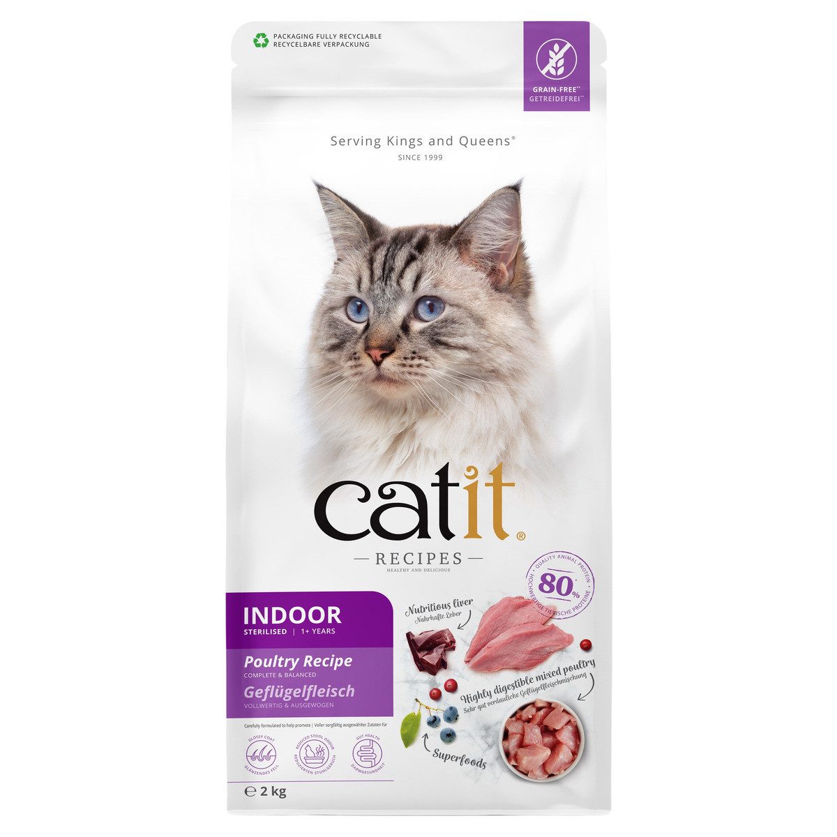 Catit Recipes Adult Indoor 2 kg, für: Katze