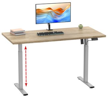VCM Schreibtisch Höhenverstellbarer Schreibtisch Lona 140x80 si