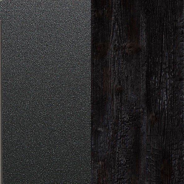 Mäusbacher Schreibtisch System Breite flamed Big black schwarz black matt/flamed wood wood | Office, cm 160