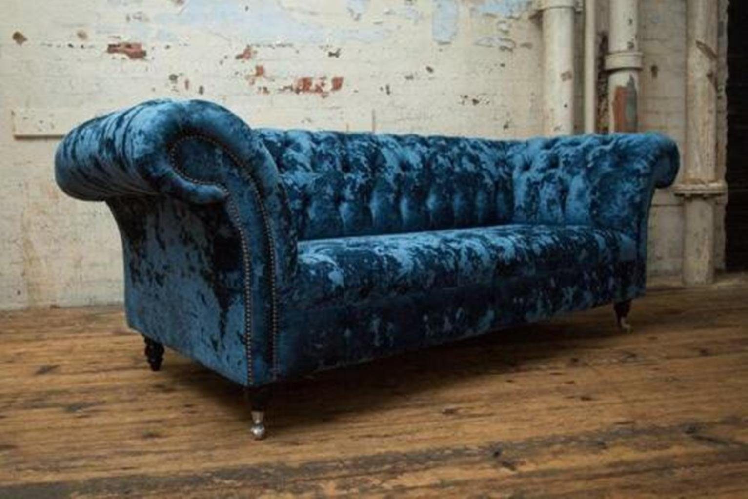 Luxus Couch Sofas Sofa JVmoebel 3 Chesterfield-Sofa, Polster Garnitur Chesterfield Sitzer Textil