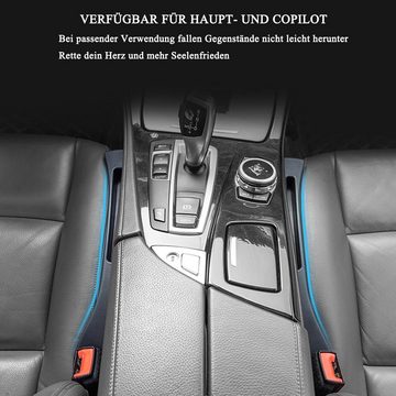 Coonoor Autositzschutz 2x Autositz Gap Plug, Sitzlückenfüller aus Kunstleder Zwischraumfüller, 2-tlg., aus Kunstleder fürs Auto Universal Geeignet