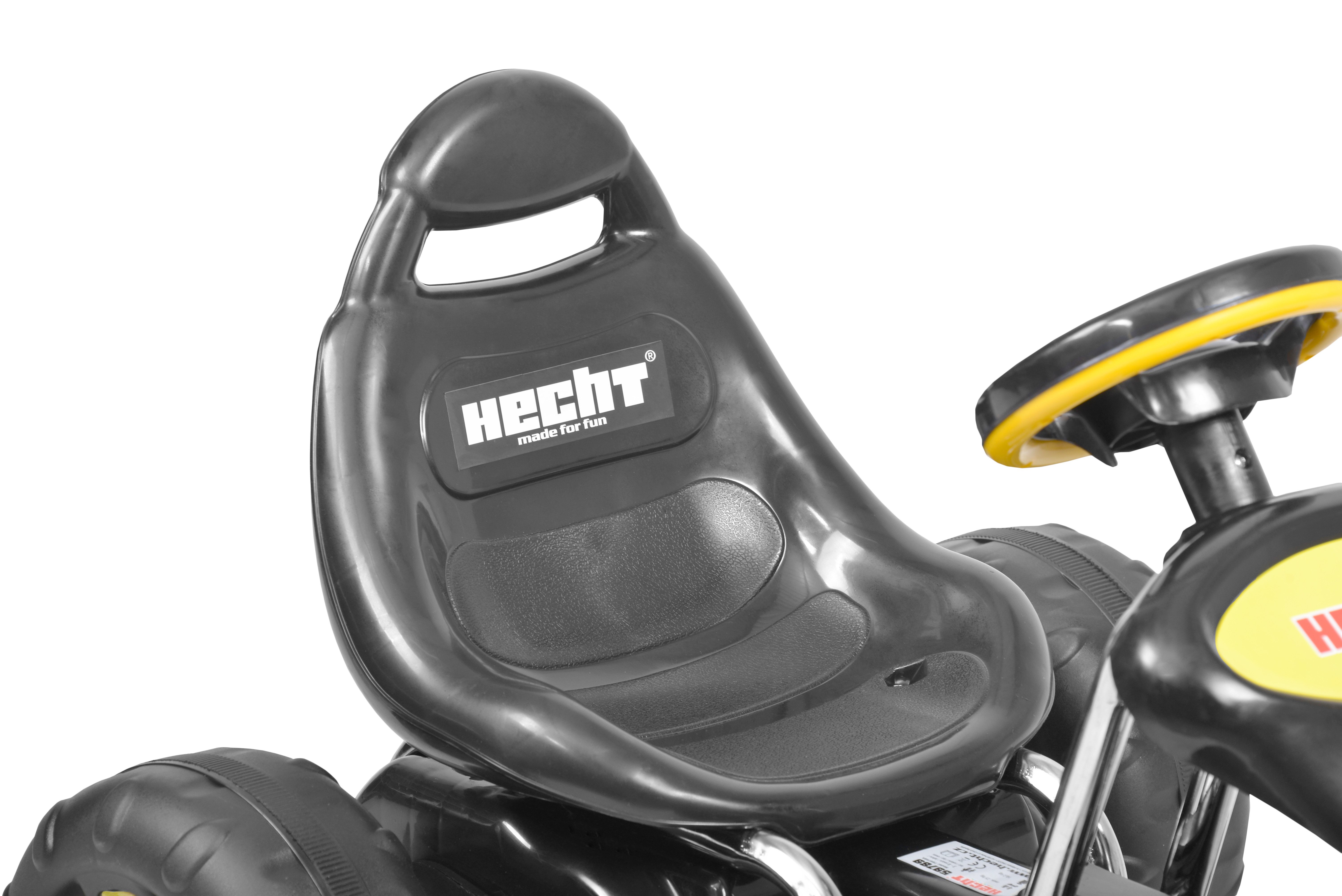 Hecht Go-Kart mit Rücktrittbremse, 30kg Belastbarkeit, Geschlossener Kettenkasten, einfache Montage