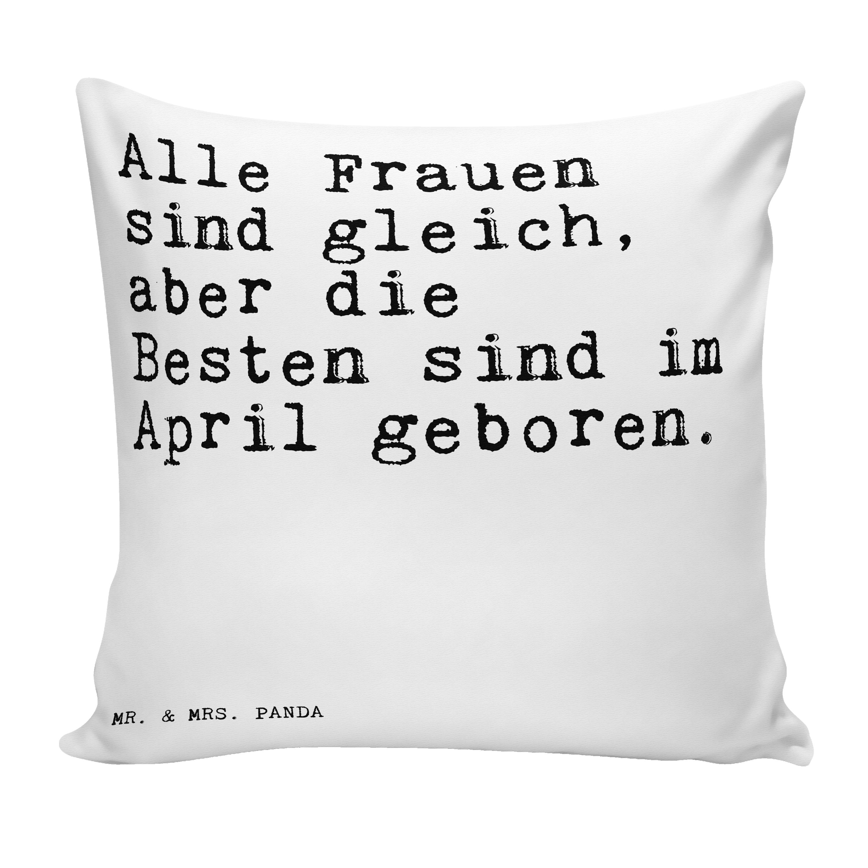 Mr. & Mrs. Panda Dekokissen »Alle Frauen sind gleich,... Weiß April