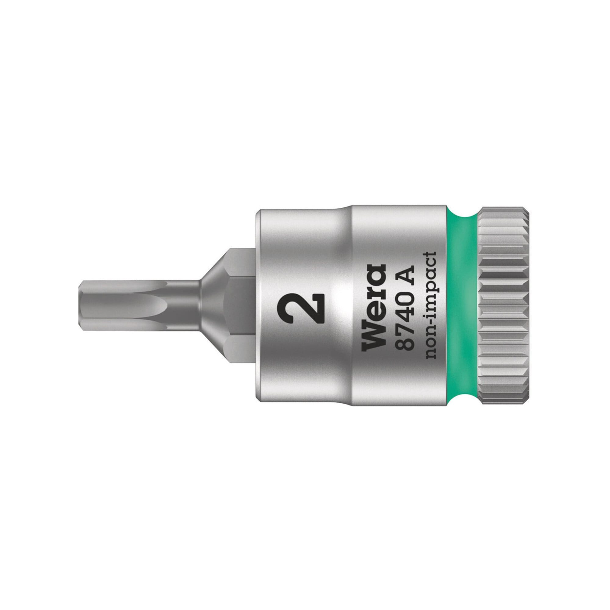 Wera Steckschlüssel Wera 8740 A Zyklop Bitnuss mit 1/4"-Antrieb, für Innensechskantschraub