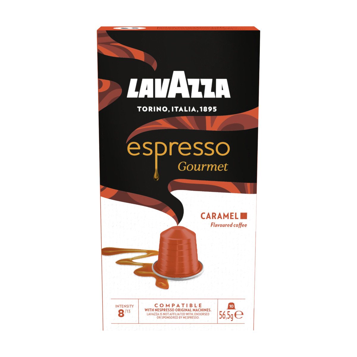 Lavazza Kaffee, Lavazza Capsa Espresso Gourmet Caramel 10 Kapseln Packung 56,5g