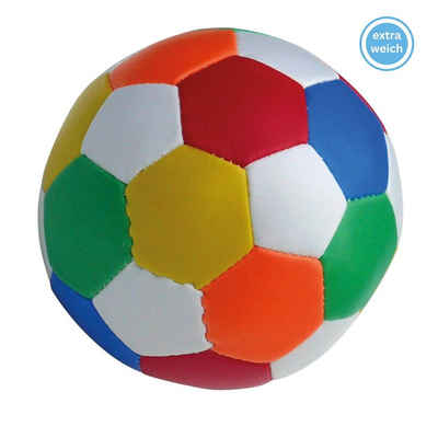 alldoro Softball 60313, Ø 18 cm bunt, extra weicher Spielball für Kinder