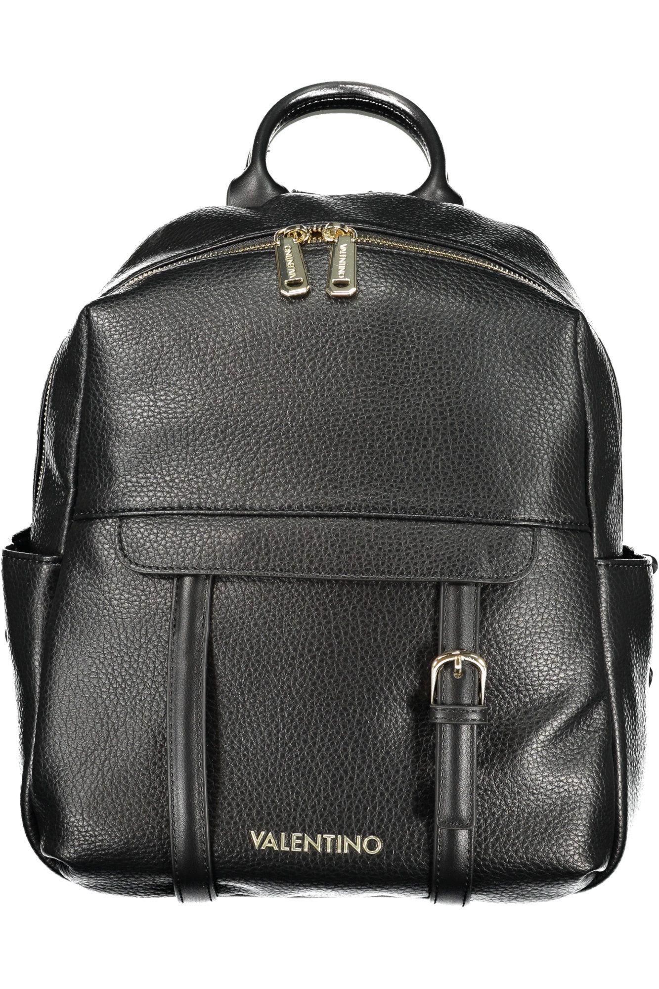 VALENTINO BAGS Rucksack, Moderner Damen Rucksack Schwarz aus Recyclingmaterial mit Logodetails