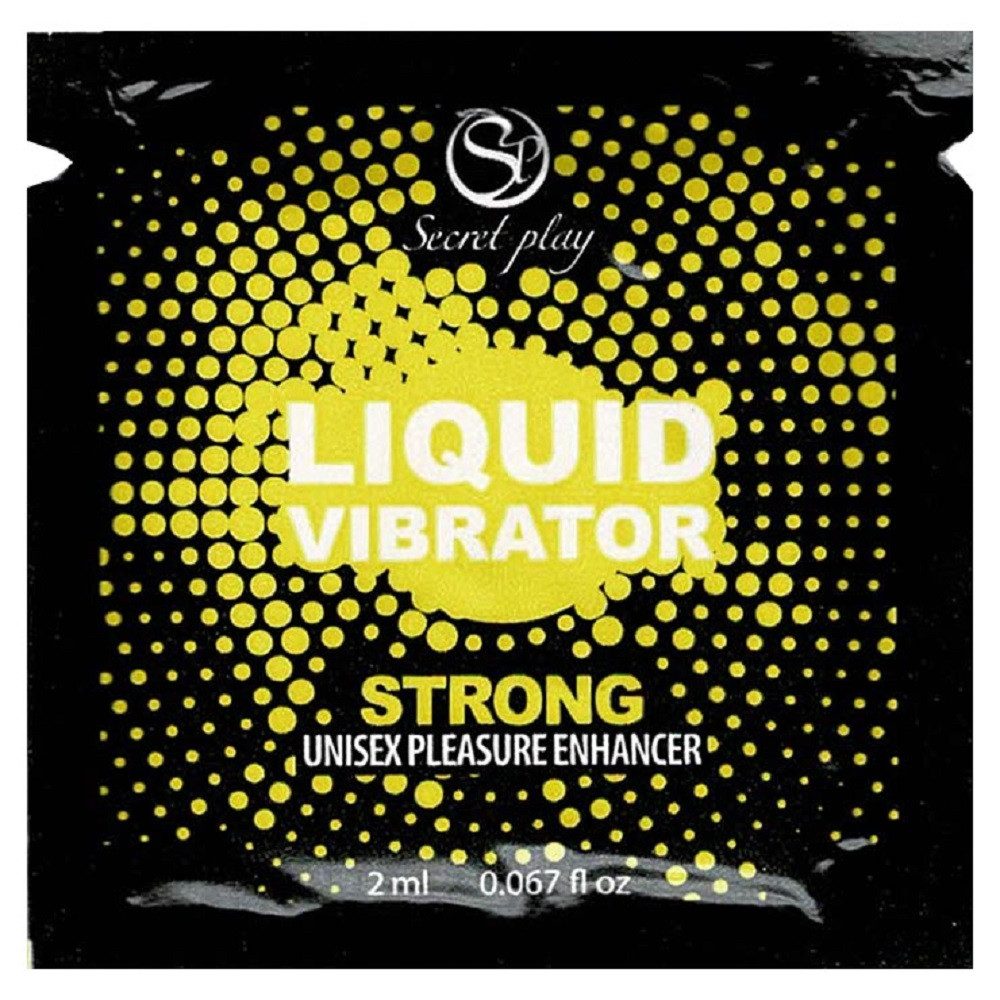 SECRET PLAY Stimulationsgel Liquid Vibrator - Strong, Probiergröße mit 2ml, 1-tlg., pulsierendes, vibrierendes Gel für Männer und Frauen