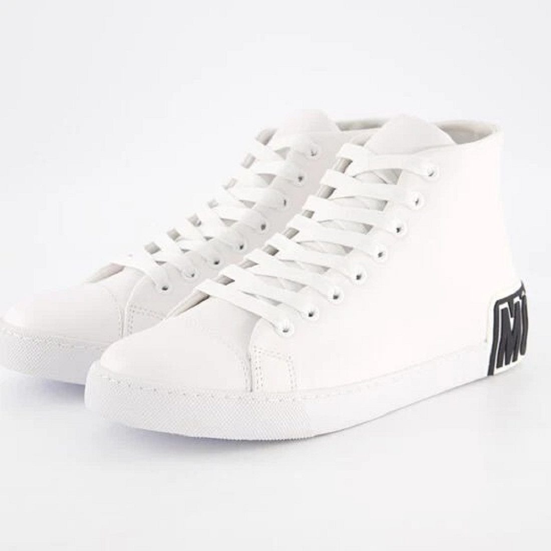 Moschino MOSCHINO Herren SNEAKERU. VULCA25 VITELLO BIANCO HIGH TOP. Sneaker günstig online kaufen