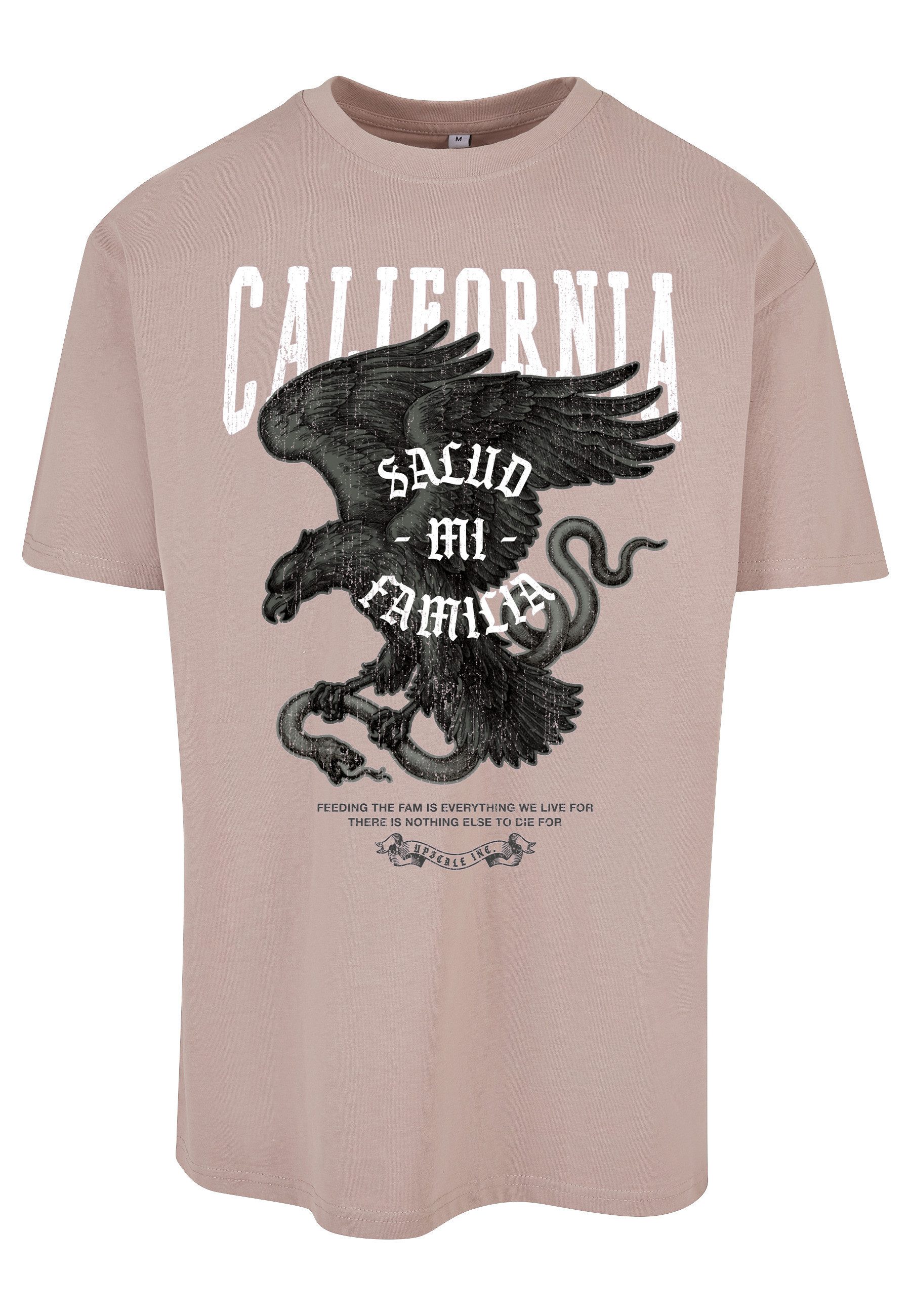 Upscale by Mister Tee Kurzarmshirt Upscale by Mister Tee Unisex La Familia Heavy Oversize Tee (1-tlg)