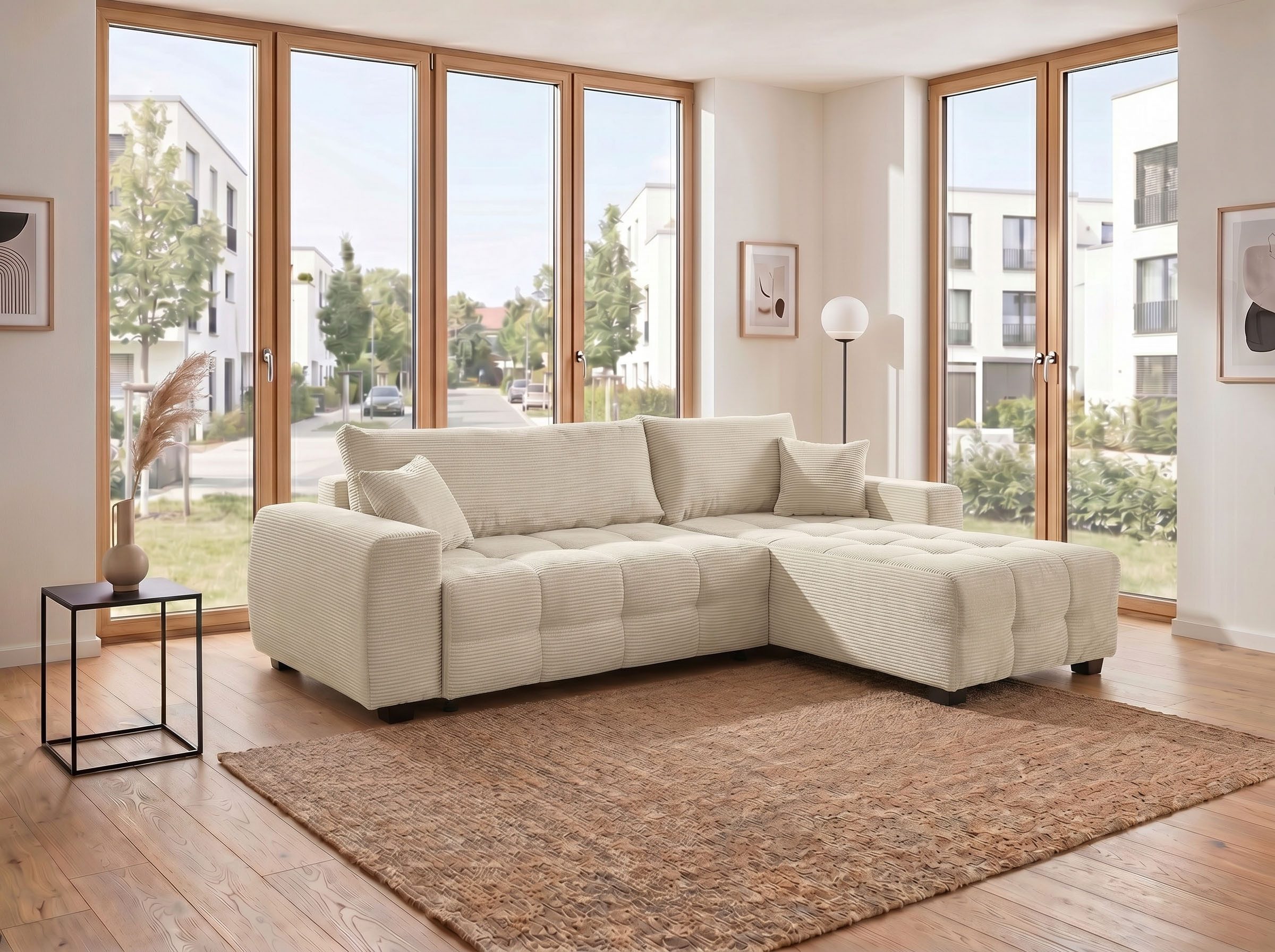 OTTO home Ecksofa Bella L-Form, B: 234 cm - OTTO. Verlässliche Qualität., Ecksofa,Schlaffunktion,Bonnelfederkern,Rückenkissen