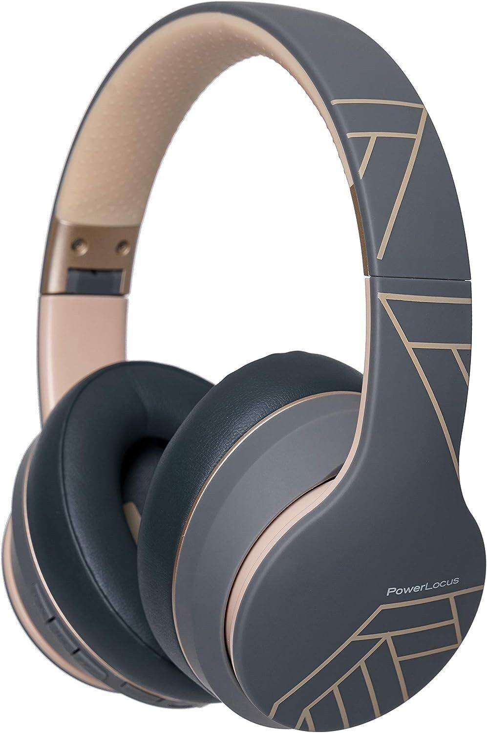 PowerLocus Over Ear Kabellos Bluetooth-Kopfhörer (Geeignet für DJ, Live-Monitoring, Studio-Monitoring)
