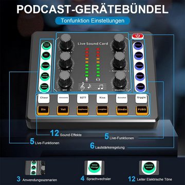 Welikera DJ Controller Audio Reverb, 1000mAh Intelligente Geräuschunterdrückung Bluetooth