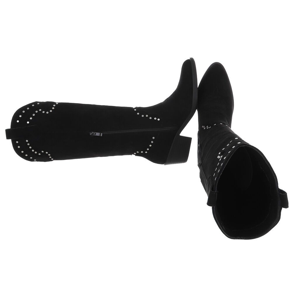 Ital-Design Elegante Stiefel mit raffinierten Details für Damen Westernstie günstig online kaufen
