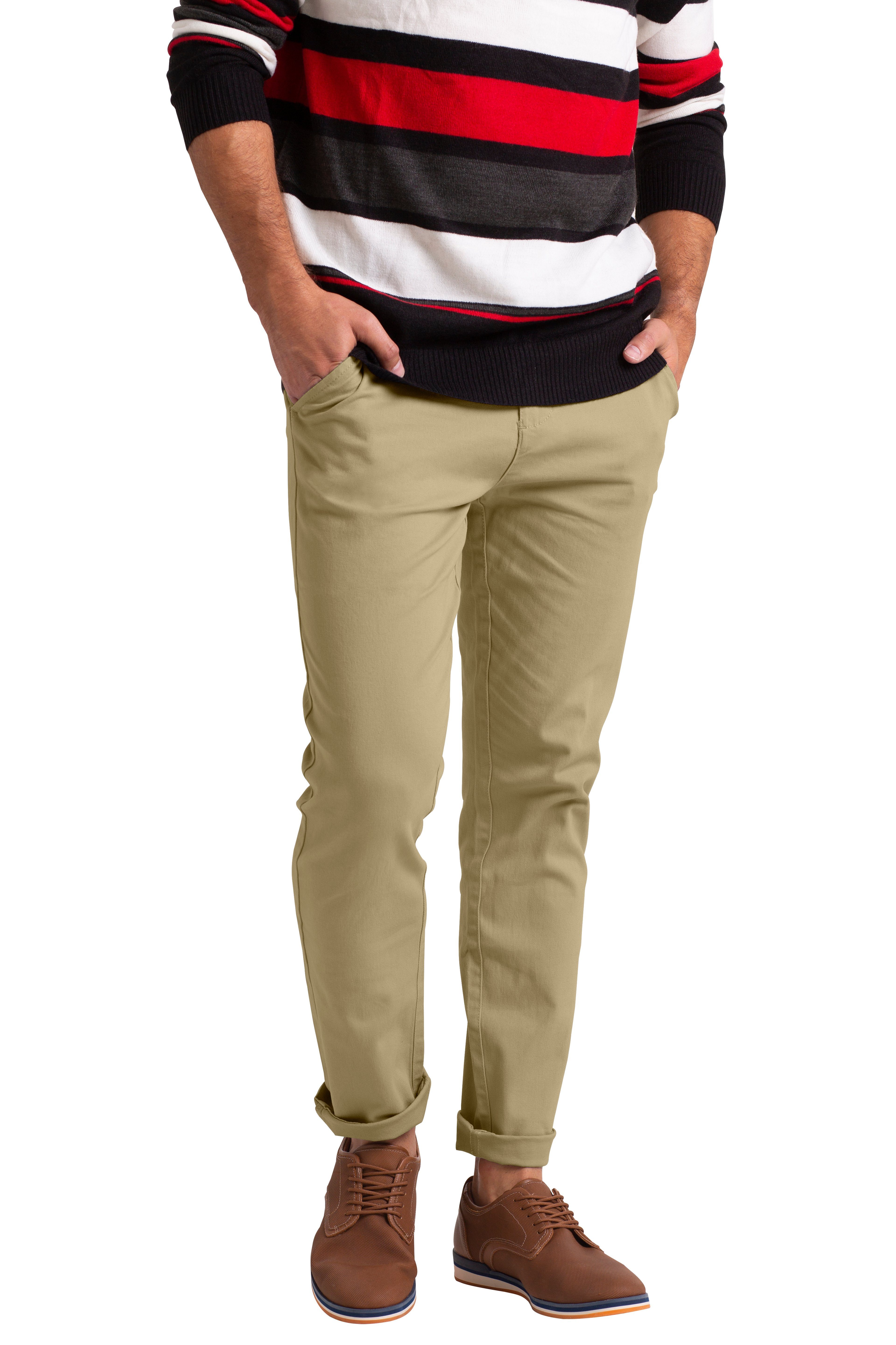 BlauerHafen Chinohose Slim-Fit-Chinos für Herren klassischer günstig online kaufen