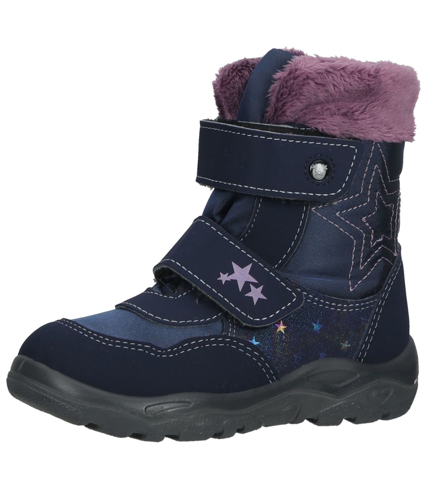 Ricosta Lederimitat/Textil Blau/Multi Stiefel Stiefel Pepino