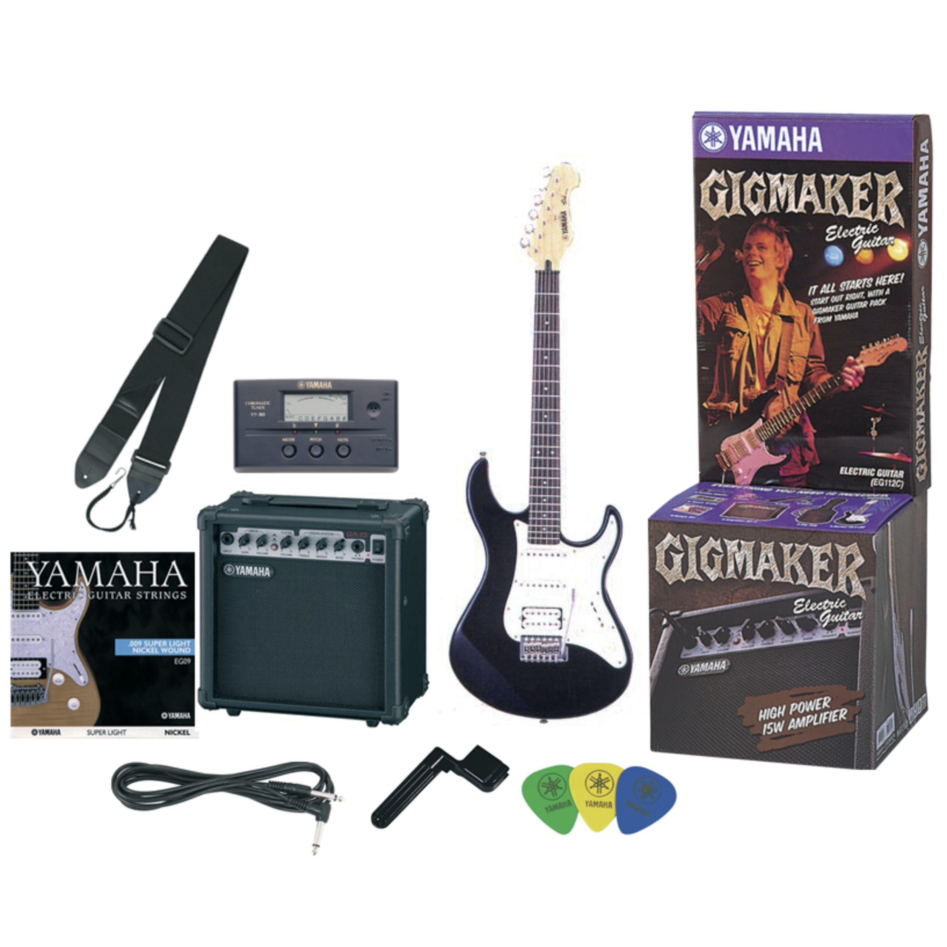Yamaha E-Gitarre, E-Gitarren, E-Gitarren-Sets, EG-112GP Gigmaker Paket mit Amp, Tuner u.a. Zubehör - E-Gitarren