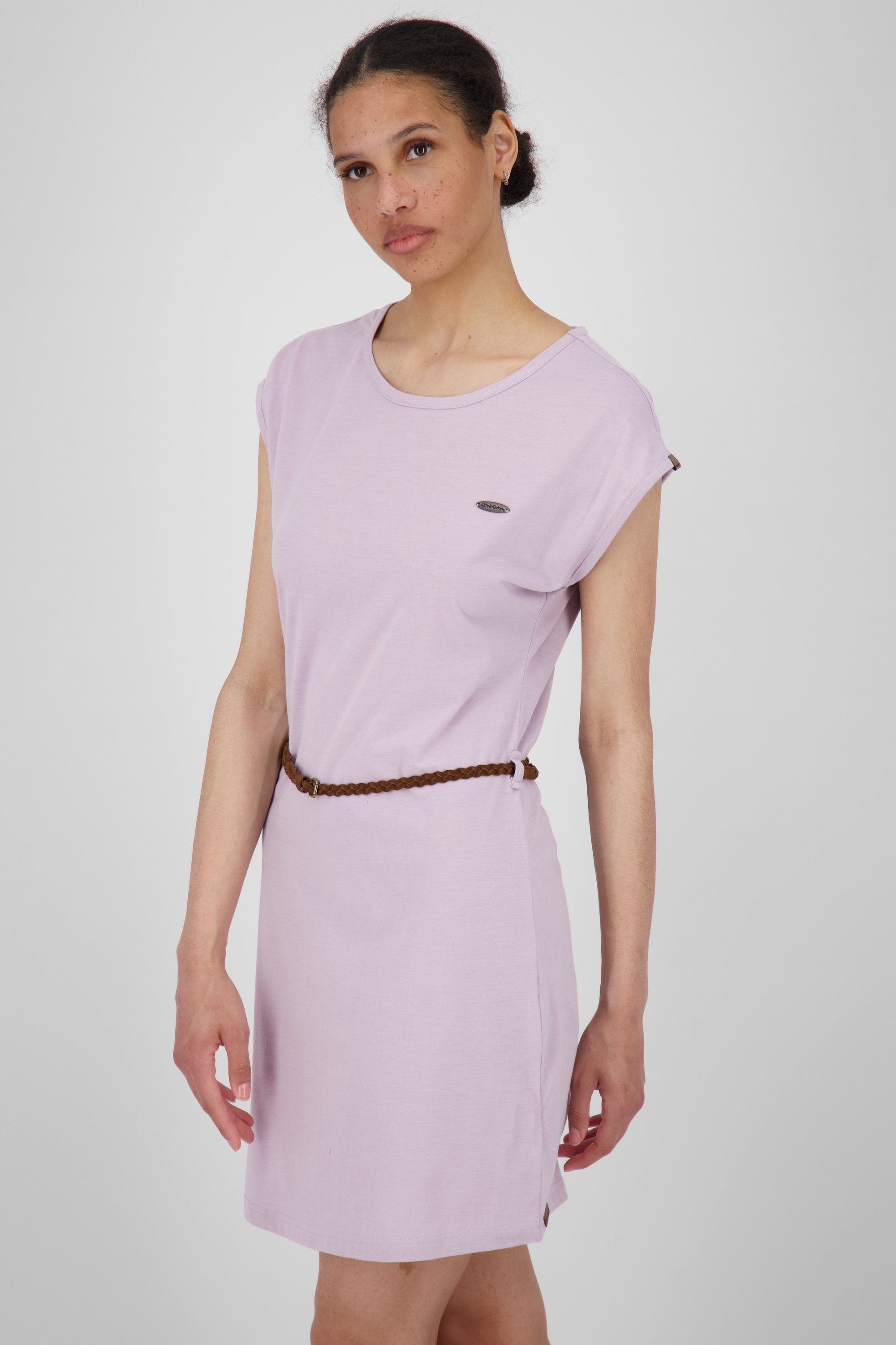 Alife & Kickin Damen Blusenkleid A melange Dress ElliAK bluebell Shirt