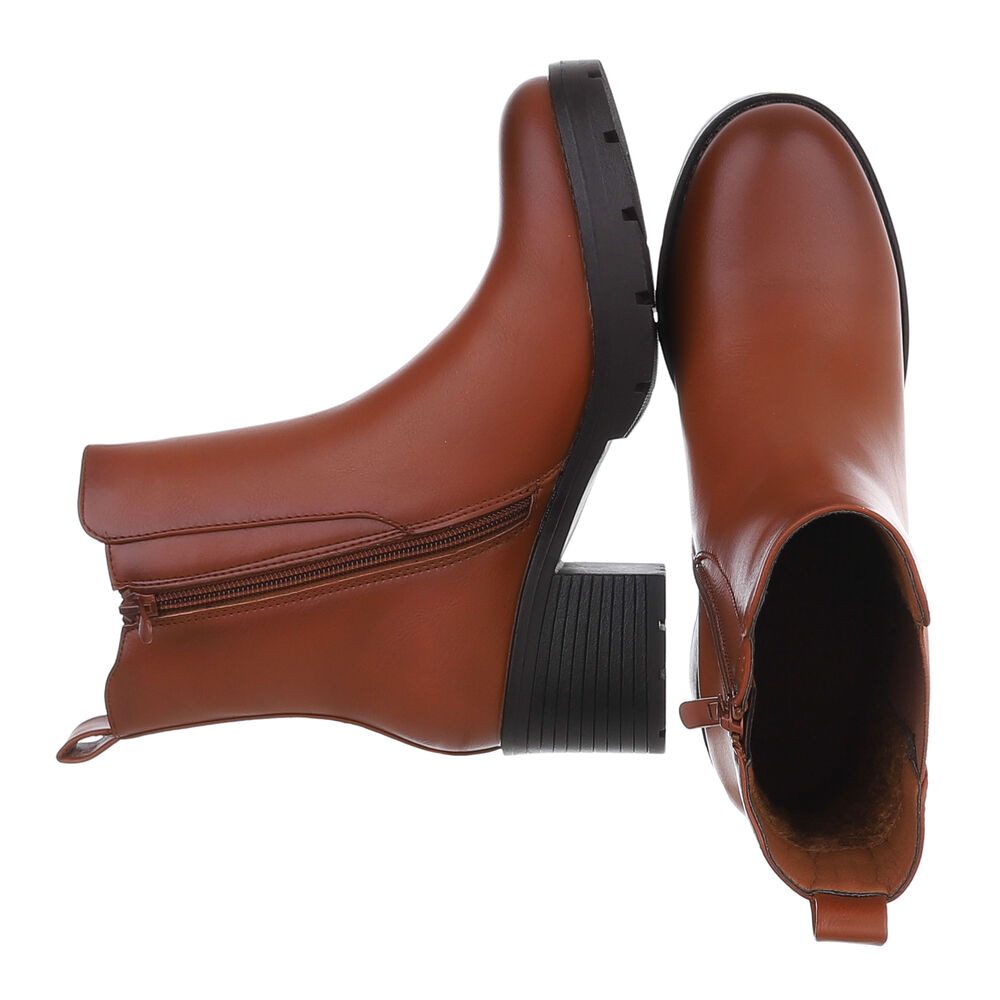 Ital-Design Damen Chelsea Freizeit Chelseaboots (87531803) Blockabsatz Stie günstig online kaufen