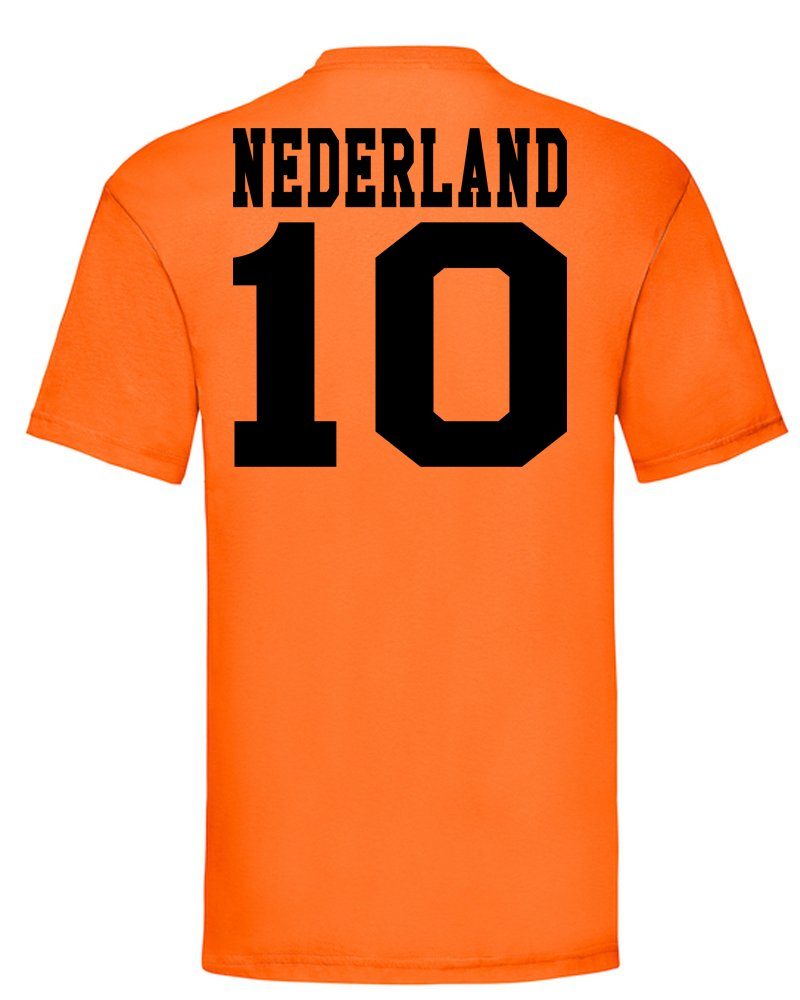 & Brownie Sport Fußball Meister Blondie Holland T-Shirt WM EM Niederlande Herren Trikot