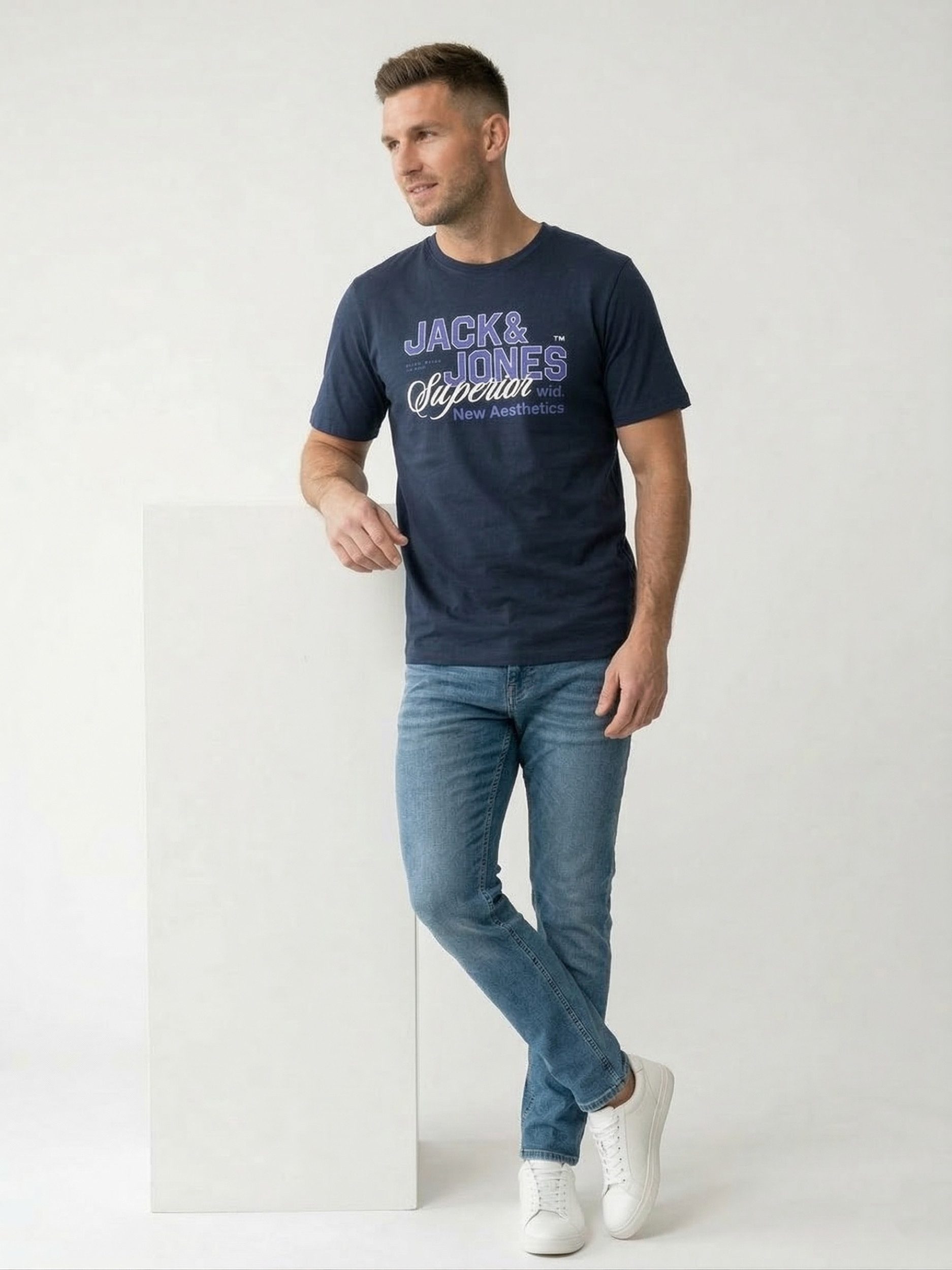 Jack & Jones Print-Shirt Jack & Jones Rundhalsshirt JJETHAN TEE SS CREW NECK 3PK MP NOOS – Bild 2 von 5