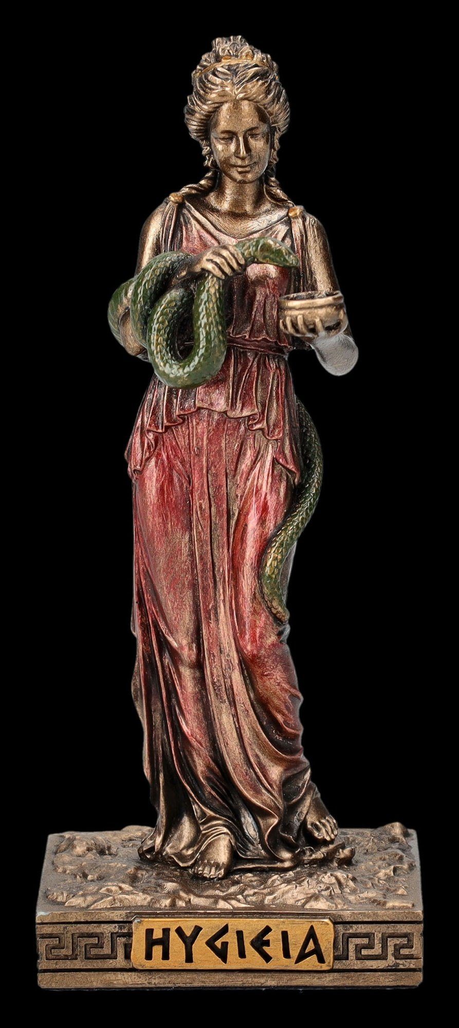 Figuren Shop GmbH Dekofigur Hygieia Figur klein - Göttin der Heilung - Veronese Antike Götterfigur