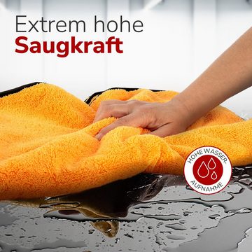 ALCLEAR 9520 Mikrofaser Trockentuch XXL für Auto 60x90 cm saugstark fusselfrei Mikrofasertuch (70% Polyester, 30% Polyamid, 60x90 cm)