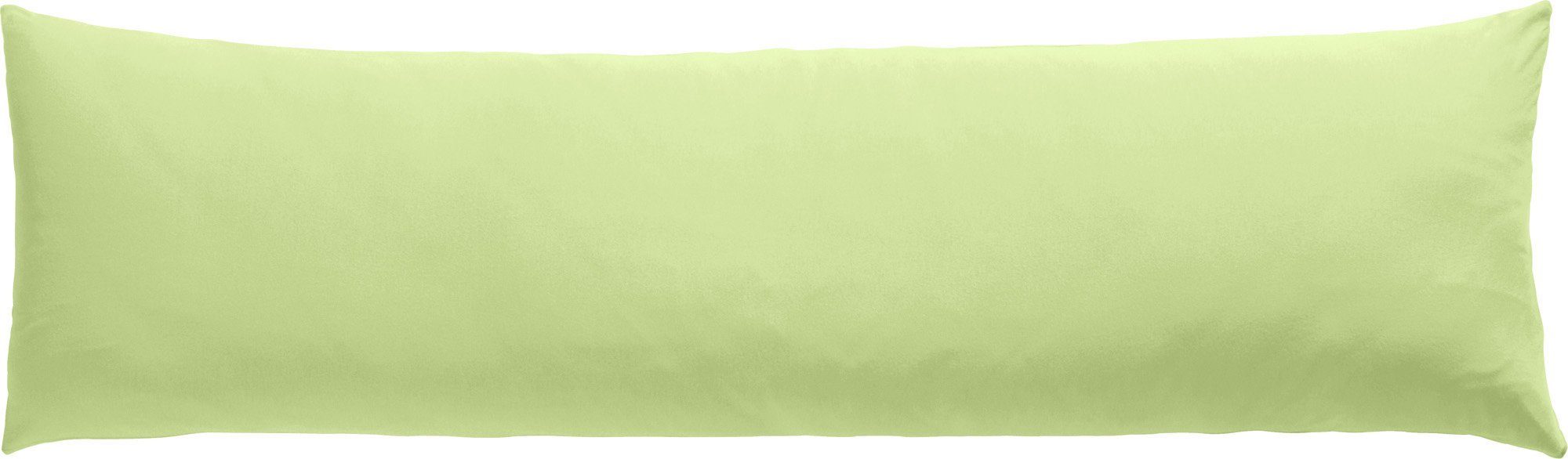 Seitenschläferkissenbezug Seitenschläferkissenbezug lindgrün Stück), "Murnau", Müller Single-Jersey Uni (1 Erwin