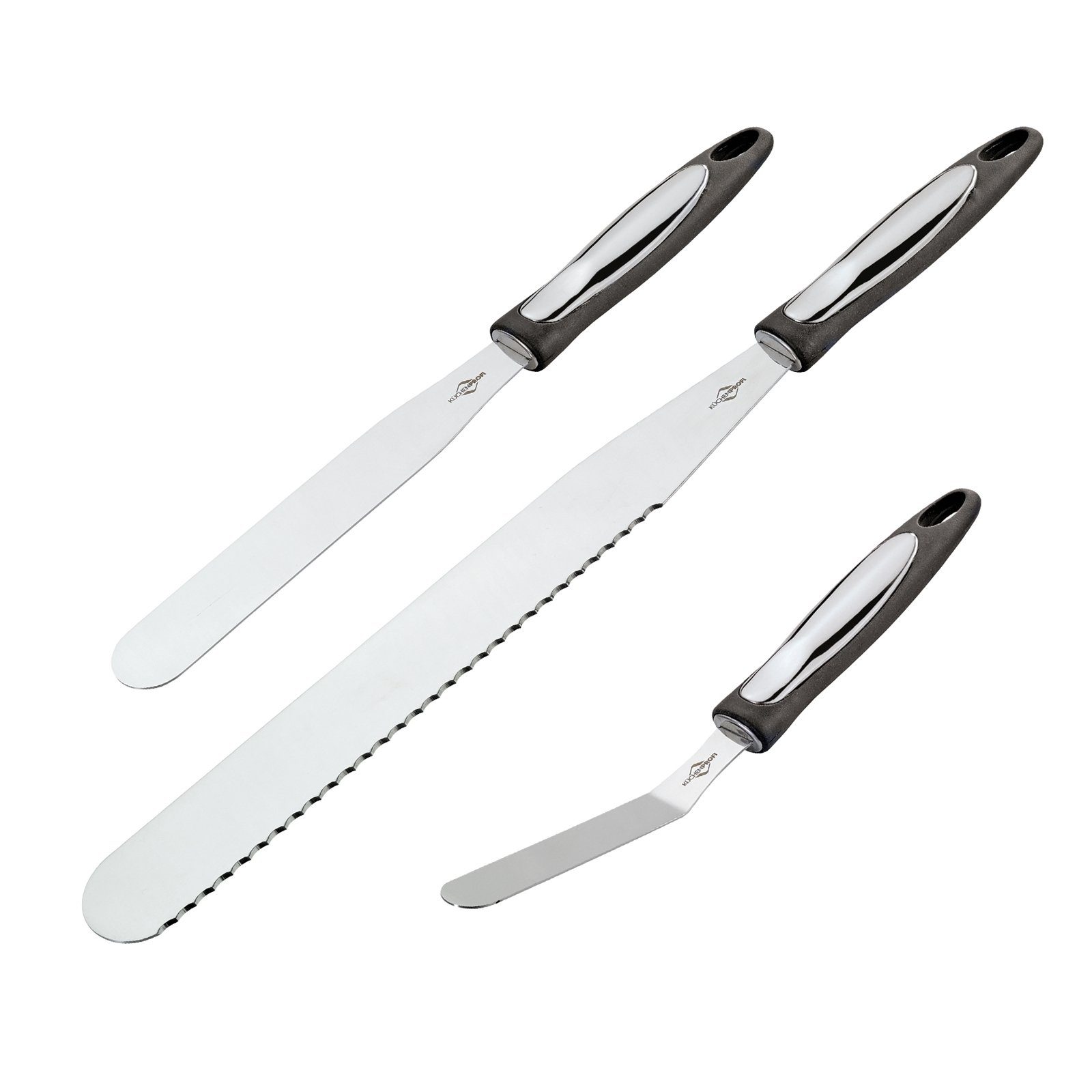 Neuetischkultur Messer-Set Konditormesser-Set 3-teilig (3-tlg), Tortenmesser 3 tlg. Messer-Set