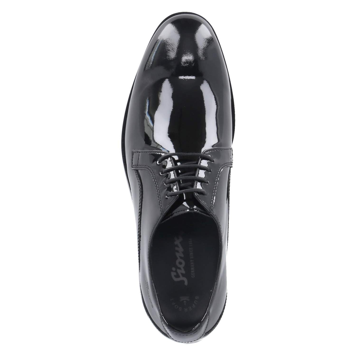 SIOUX Sioux 36130 Herren Lackleder black Schnürschuh