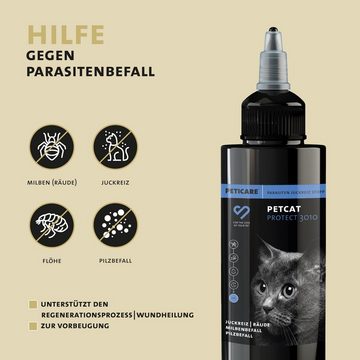 Peticare Insektenspray Parasiten, Juckreiz Lotion für Katzen - petCat Protect 3010, 50 ml