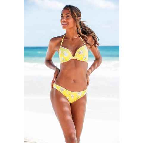 Sunseeker Bikini-Hose Ditsy in knapper Brasilien-Form und mit Häkelkante