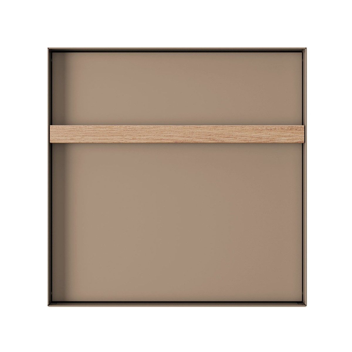 Bravios Wandbriefkasten Wandbriefkasten Oxford in Beige mit Holzgriff – Bild 4 von 5