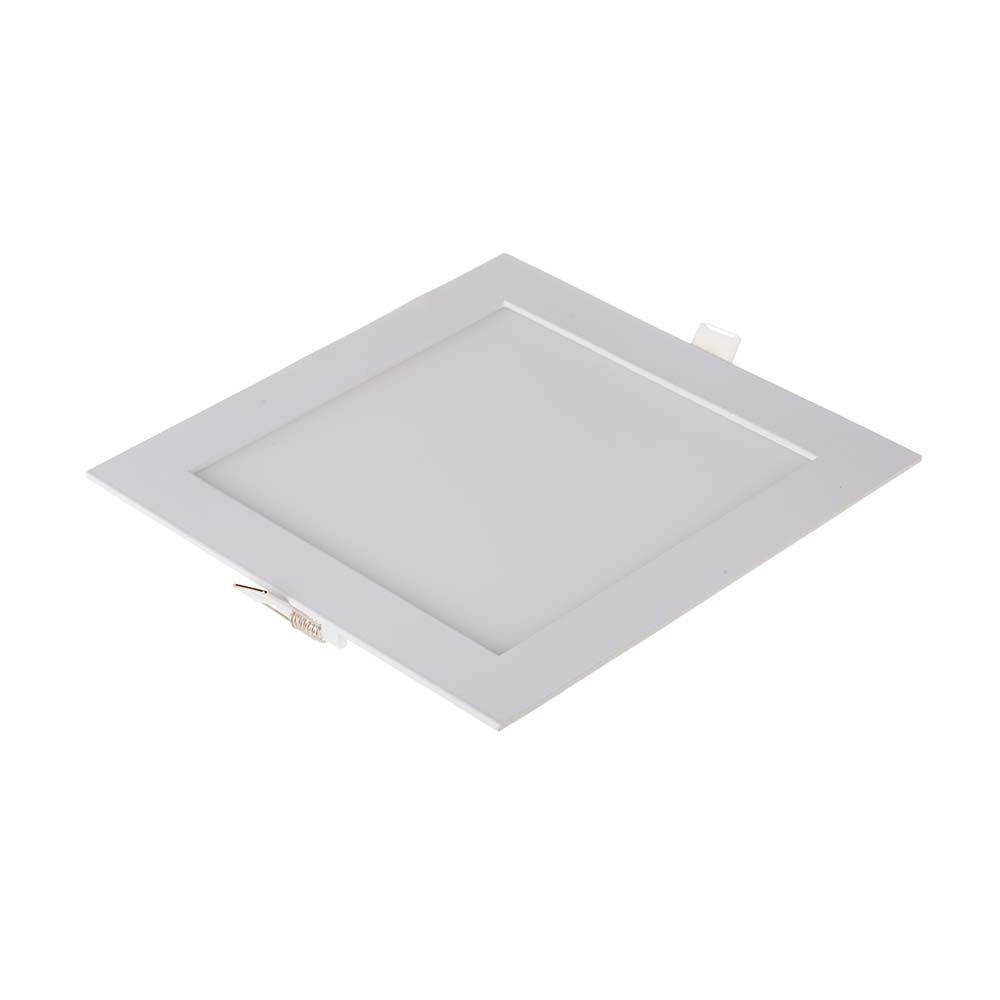 V-TAC LED Panel 18 Watt LED Panel Ultra Slim Einbauleuchte Quadrat Eckig 22,5 x 22,5, Kaltweiß, LED Panele Unterputz 12 Watt Kaltweiß, 225x225x25mm, Form: eckig