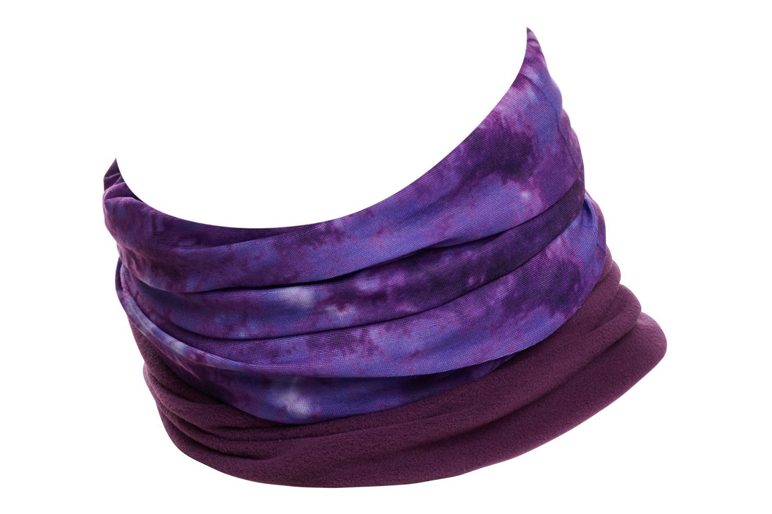 Fleeceschal Purple Kopftuch, Hilltop Halstuch, Polar Schlauchschal, Schal Fleece Ocean mit