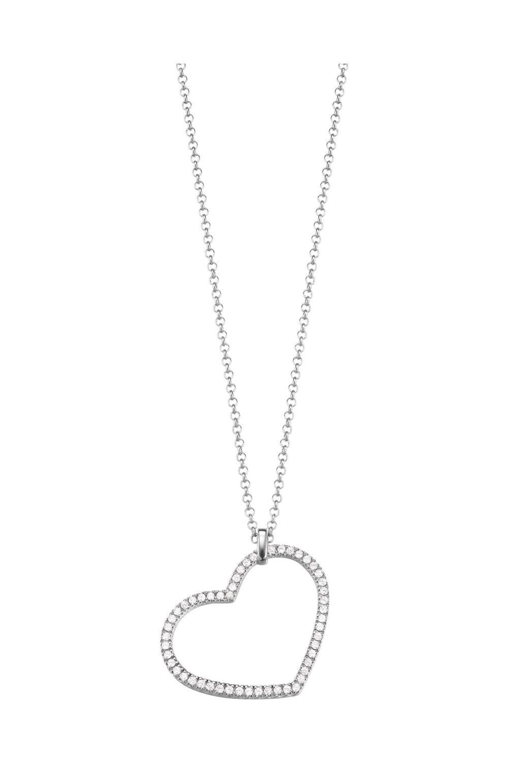 Collier Halskette Damen 925er Sterling-Silber Zirkonia 80cm ESNL92680A800