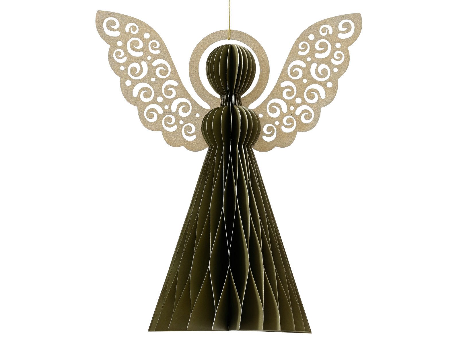 Decoris season decorations Dekofigur Engel grün 20cm günstig online kaufen