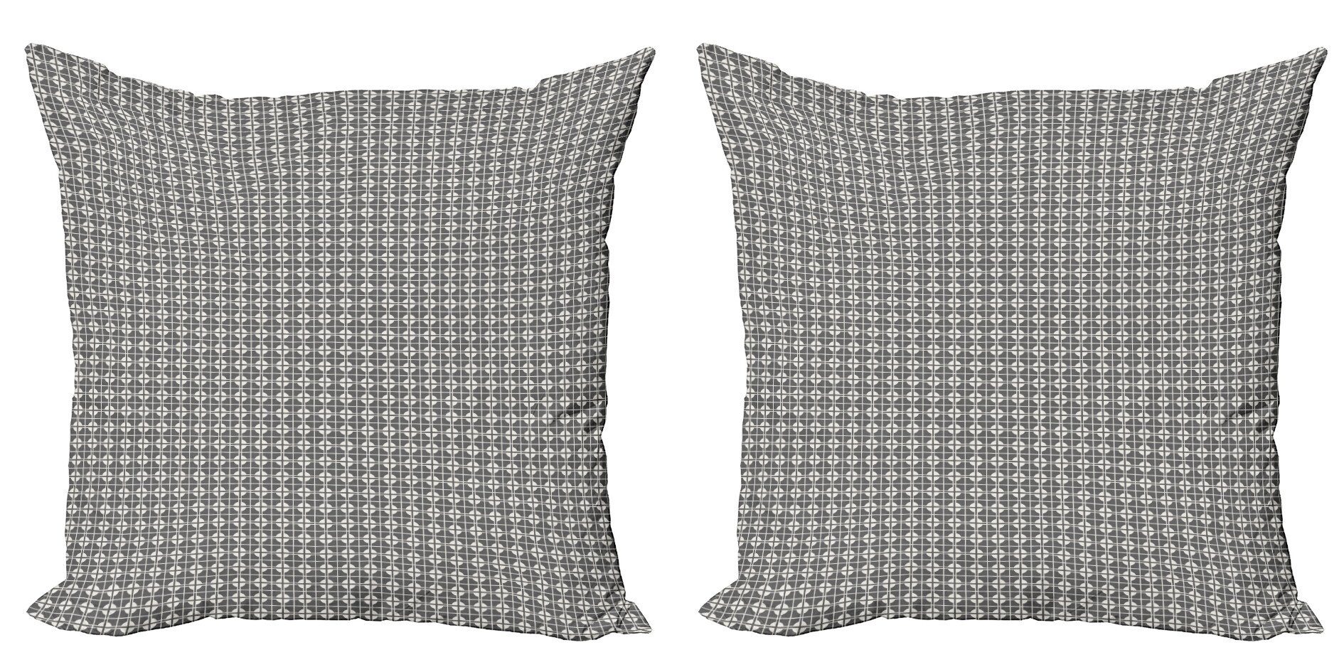 Kissenbezüge Modern Accent Doppelseitiger Digitaldruck, Abakuhaus (2 Stück), Abstrakt Linien Squares und Rounds
