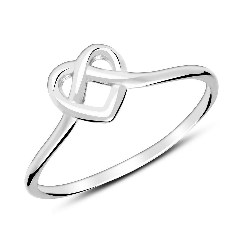 Silberring lanii Ring Herz aus Sterlingsilber