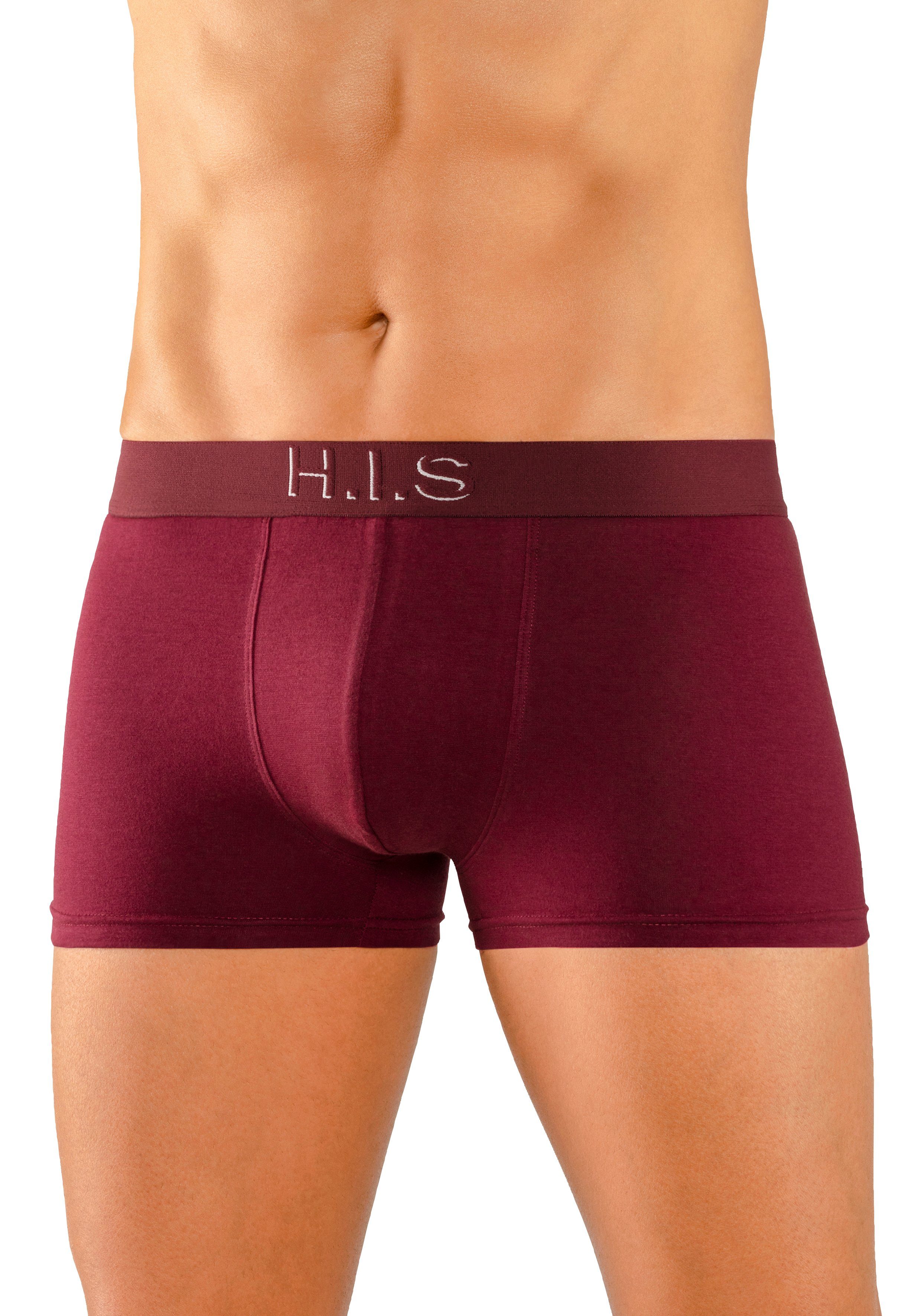 H.I.S Boxer Boxershorts für Herren (Packung, 5-St) Logo Webbund mit 3D Effekt