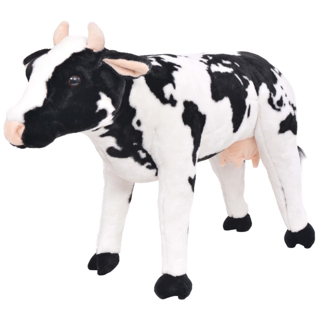 vidaXL Kuscheltier Plüschtier Kuh Stehend Plüsch günstig online kaufen