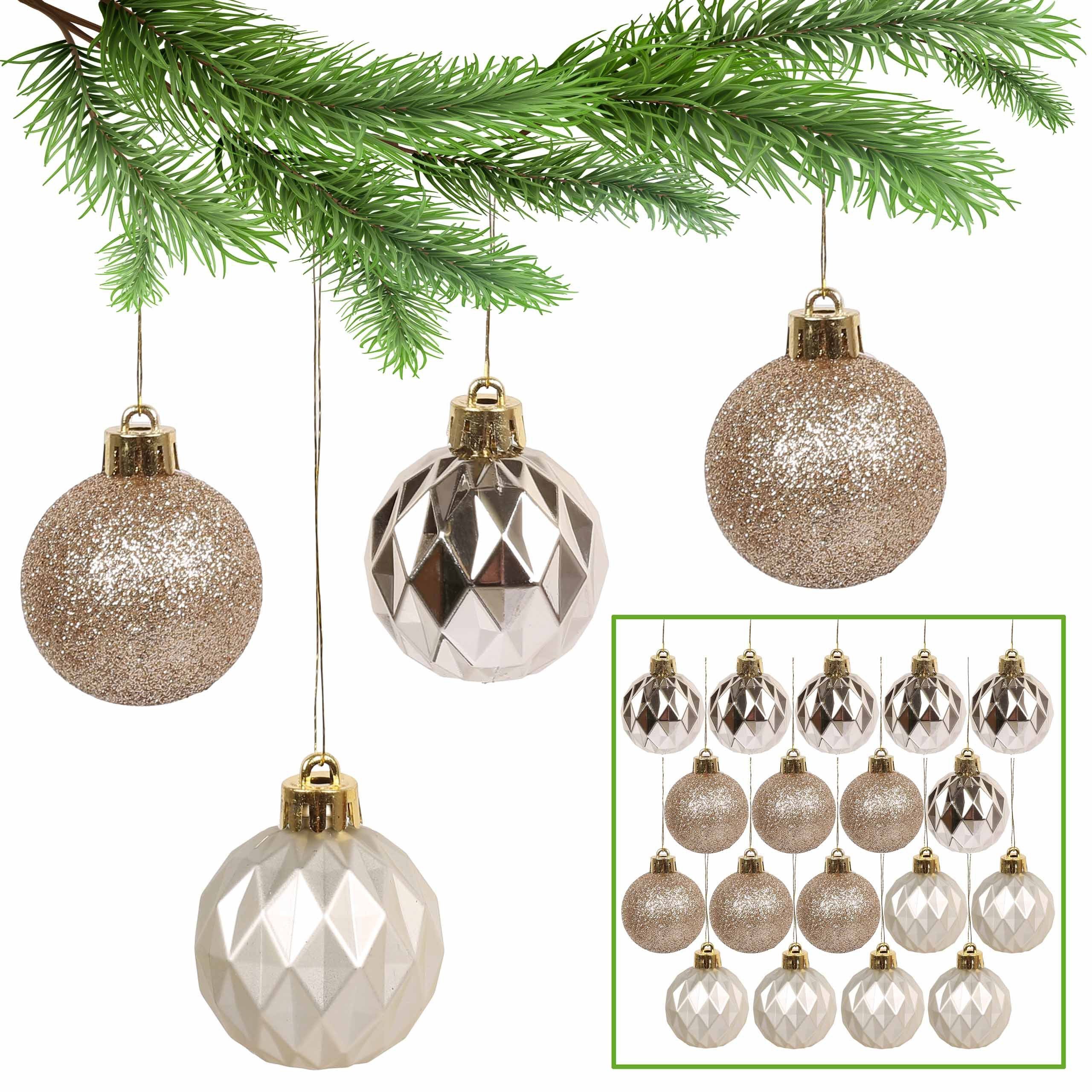 4cm, Weihnachtsbaumkugel Christbaumkugeln, Stück Sarcia.eu 1 Kugelset Pack 18 Goldene