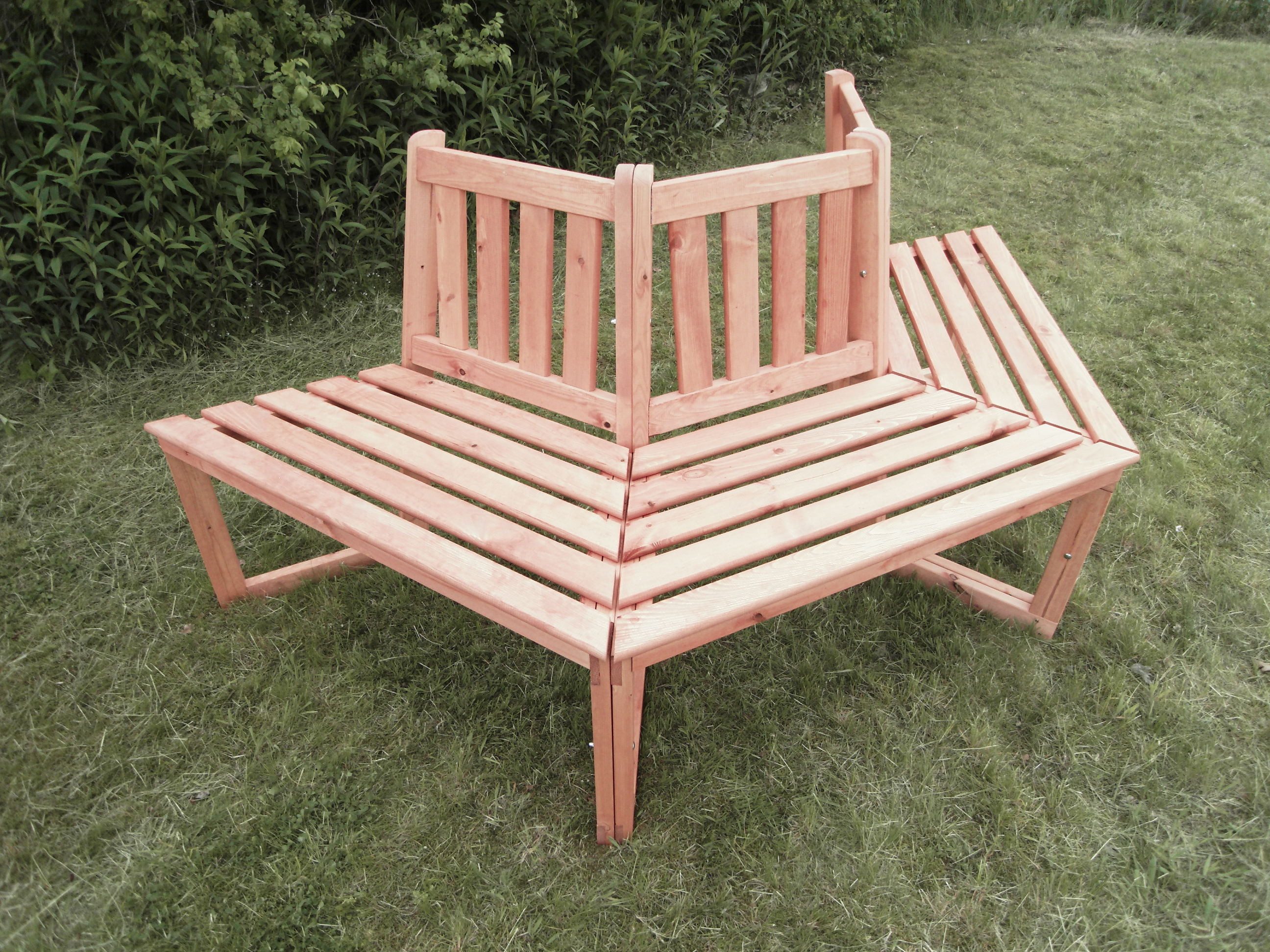 promadino Baumbank, Kiefernholz, in honigbraun, in 2 Varianten